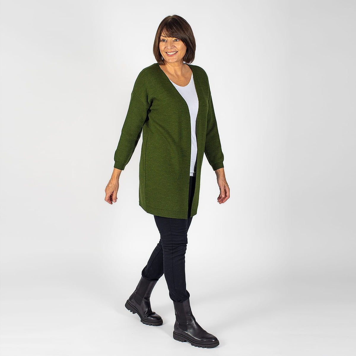 TAMSY Soft Touch Knitted Longline Cardigan 3885472 3