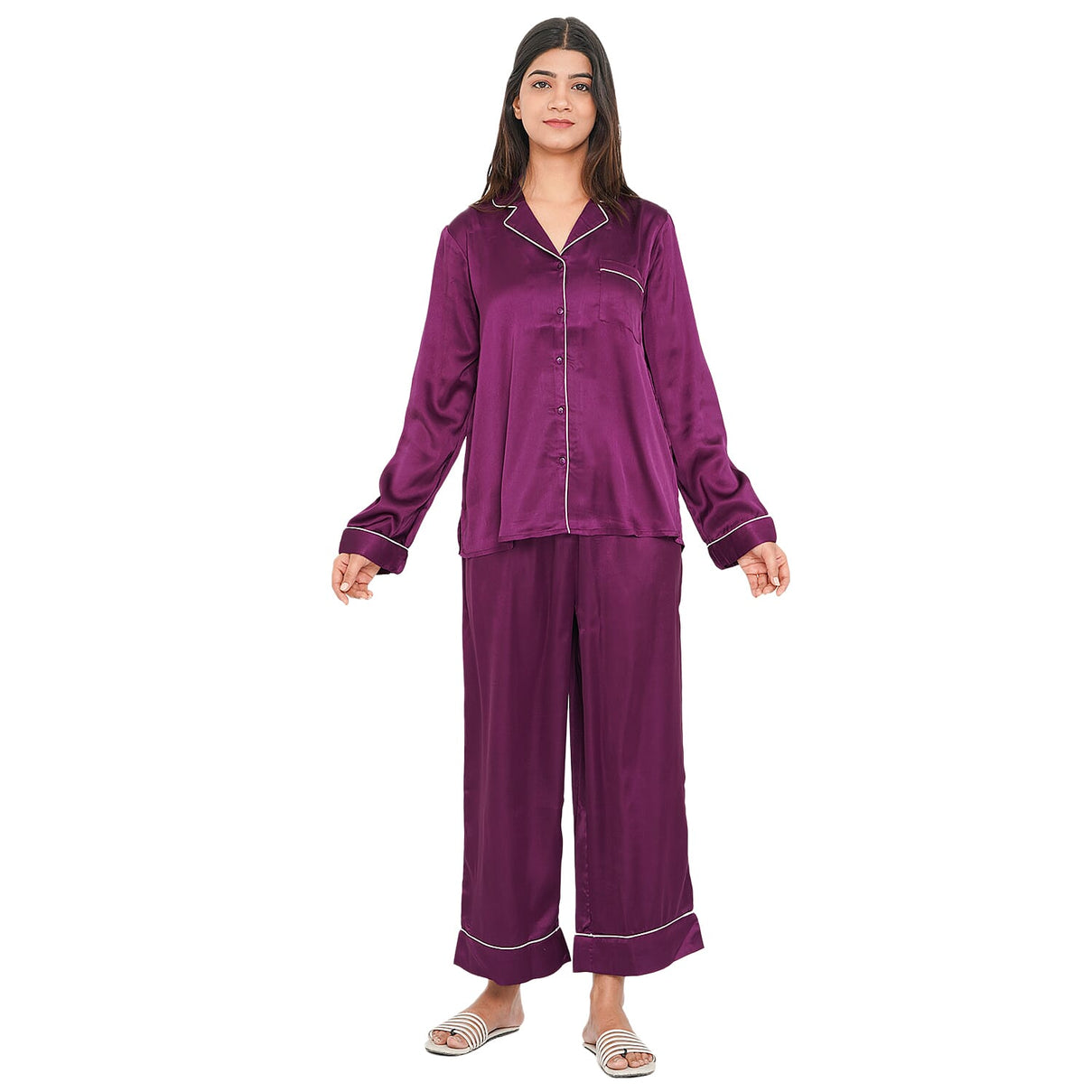 TAMSY Super-Soft Women's Nightwear Set - Purple 7173262 0