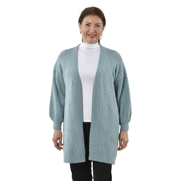 TAMSY Textured Women's Caridgan - Mint Green 8730122 1