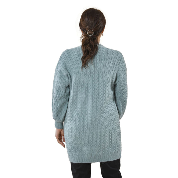 TAMSY Textured Women's Caridgan - Mint Green 8730122 2