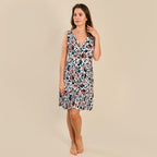 Tamsy V-Neck Sleeveless Dress (Size XL,20-22) - Multi