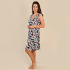 Tamsy V-Neck Sleeveless Dress (Size XL,20-22) - Multi