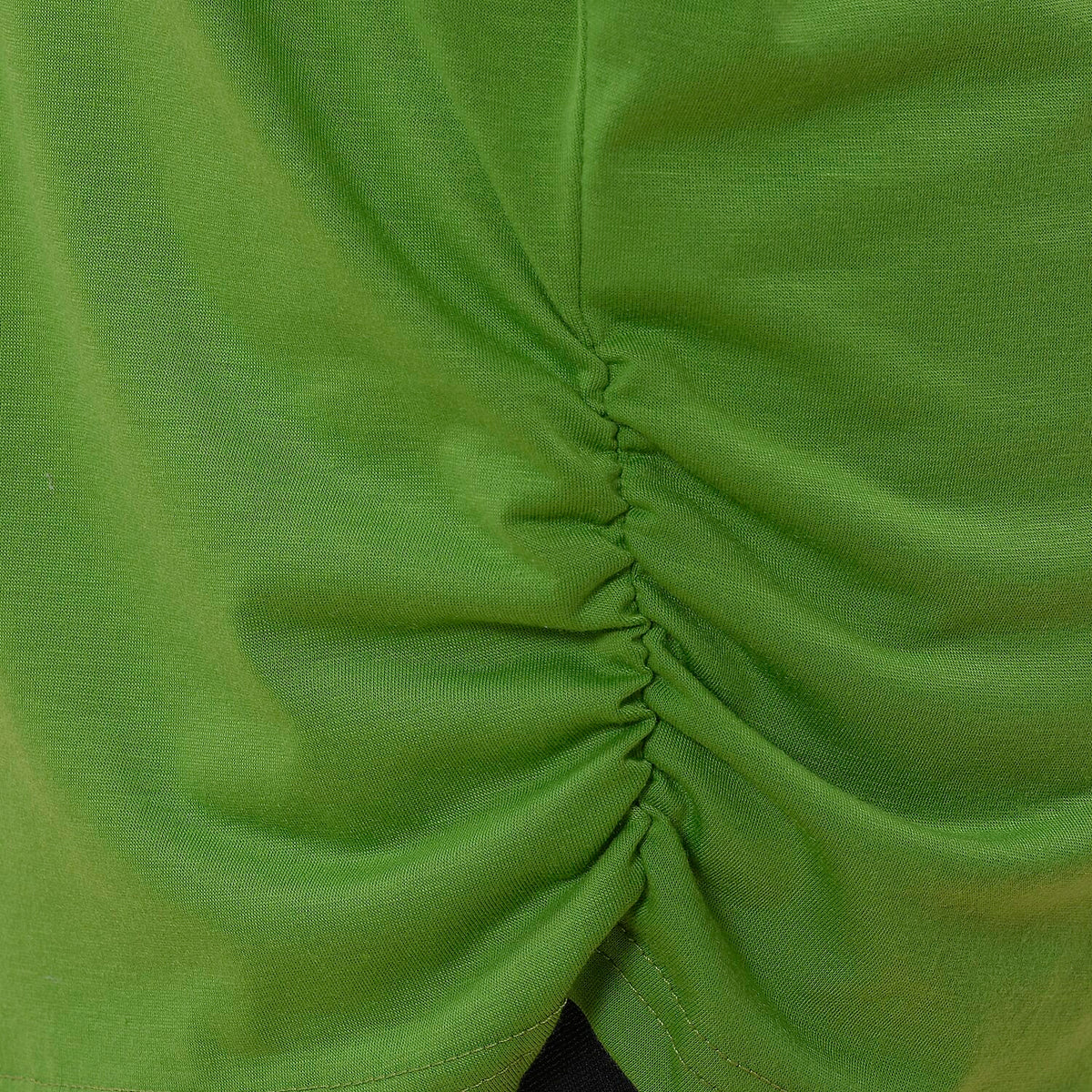 TAMSY V-Neck Knit Drape Top  - Green 7329933 4