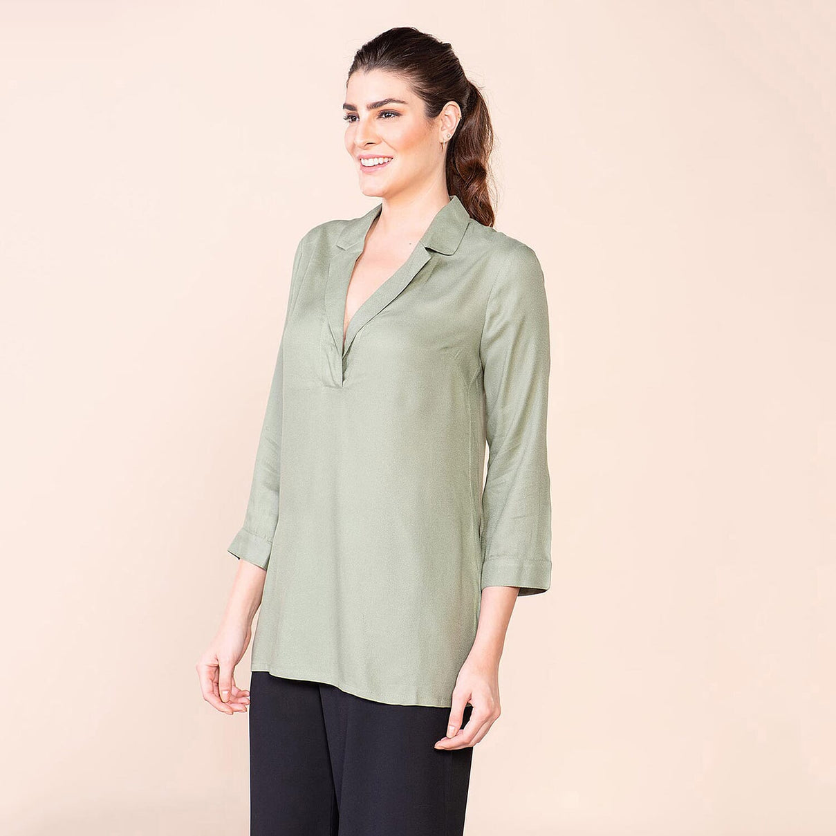 TAMSY Top  - Olive Green 7819909 0