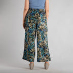 100% Viscose Flower Pattern Palazzo (Size 16) - Multi