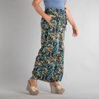 100% Viscose Flower Pattern Palazzo (Size 16) - Multi