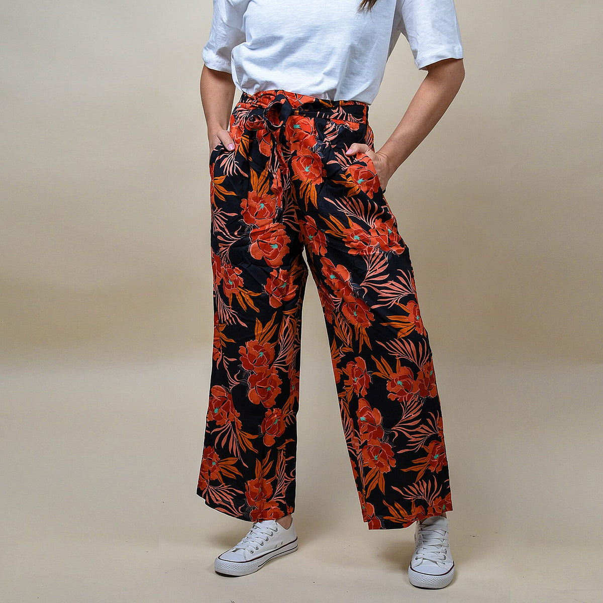 TAMSY Leo Print Women's Palazzo 6727064 0