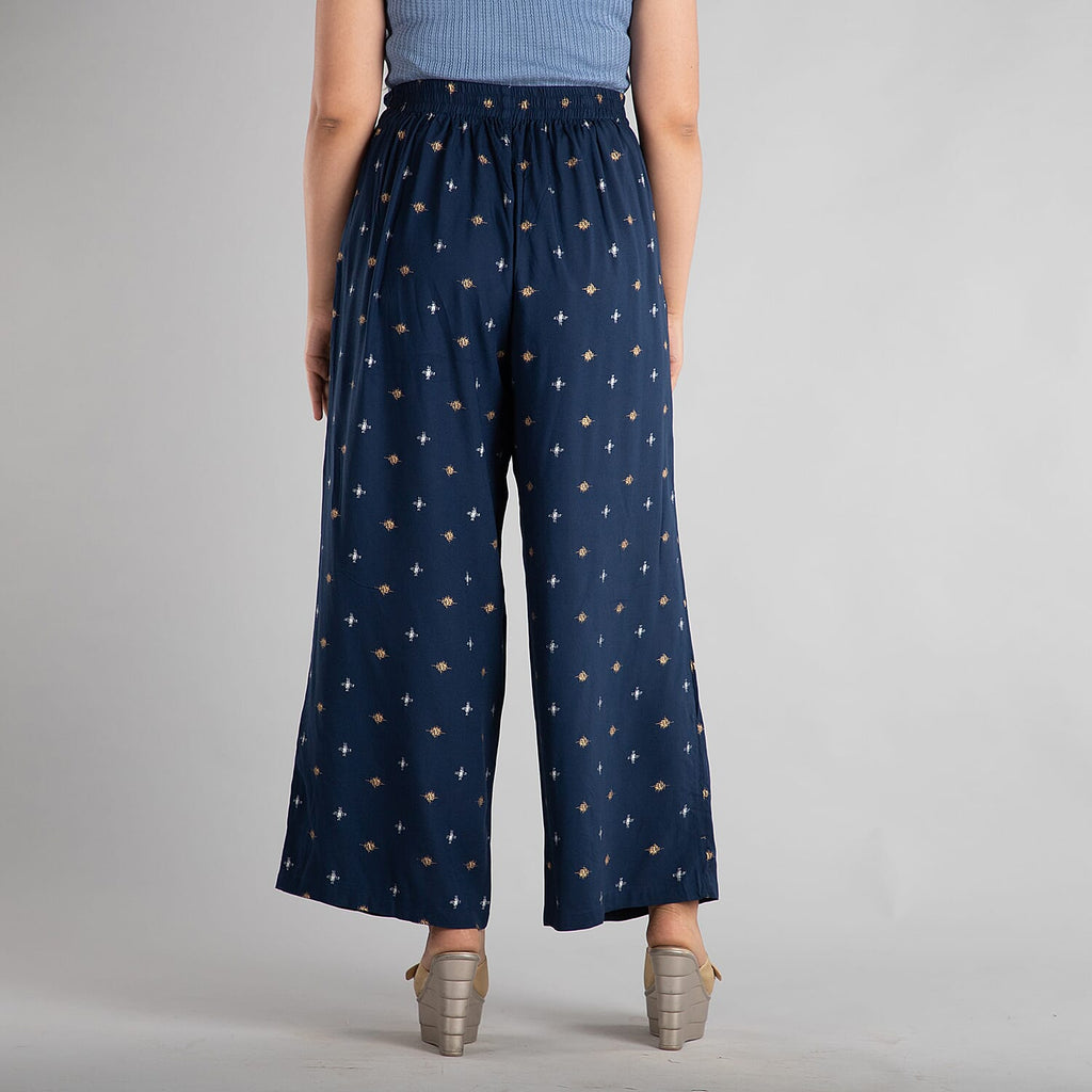 100% Viscose  Palazzo (Size 14) - Navy