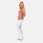 TAMSY Viscose Womens Sleeveless Tank Top (Size 24 to 26) - Blush Pink