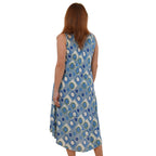 TAMSY 100% Viscose Circle Pattern Dress (Size 8-22) - Pastel Green