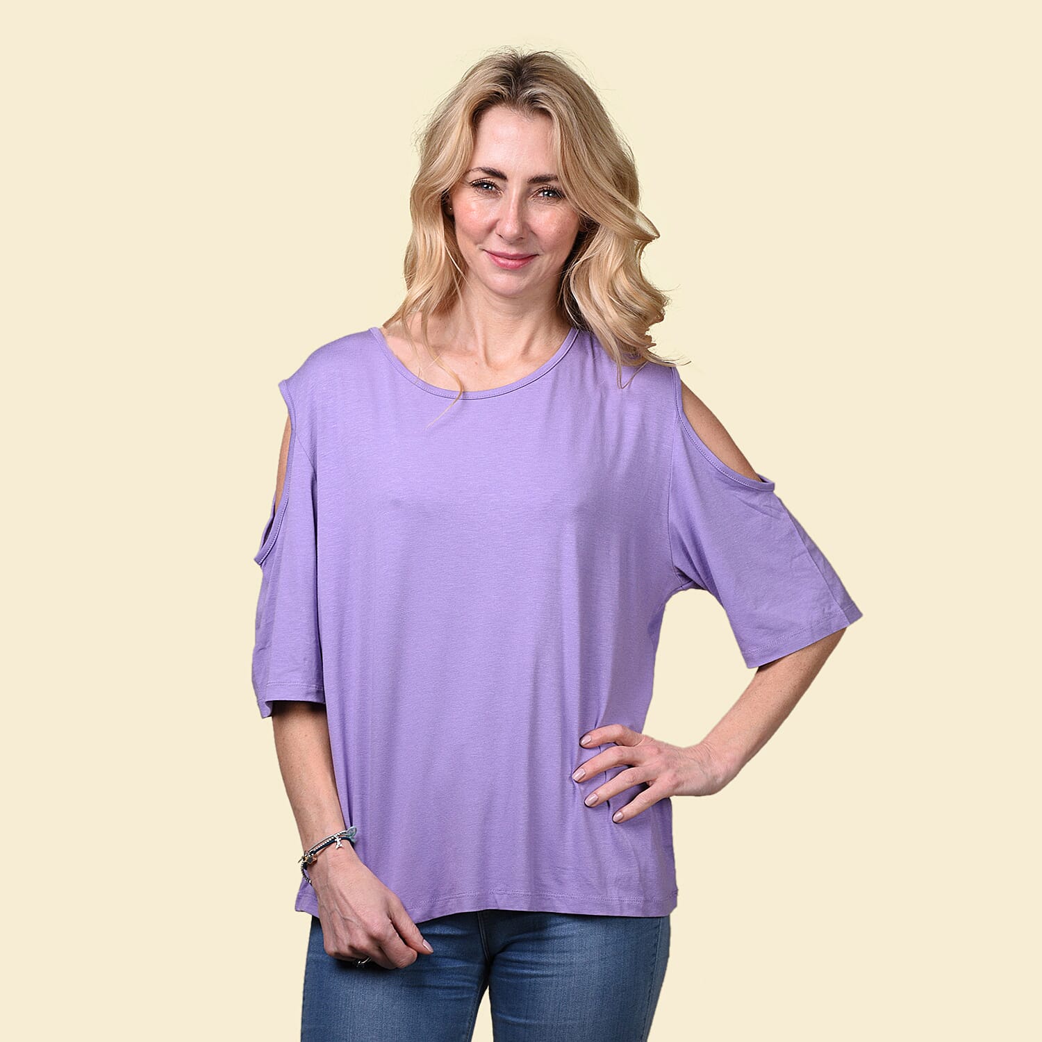 TAMSY Women's Cold Shoulder Top 3846735 0