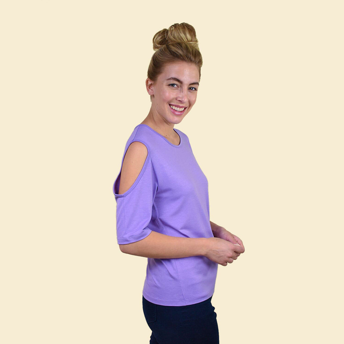 TAMSY Women's Cold Shoulder Top 3846735 1