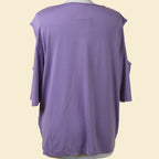 TAMSY Women Cold Shoulder Top (Size-10) - Lilac