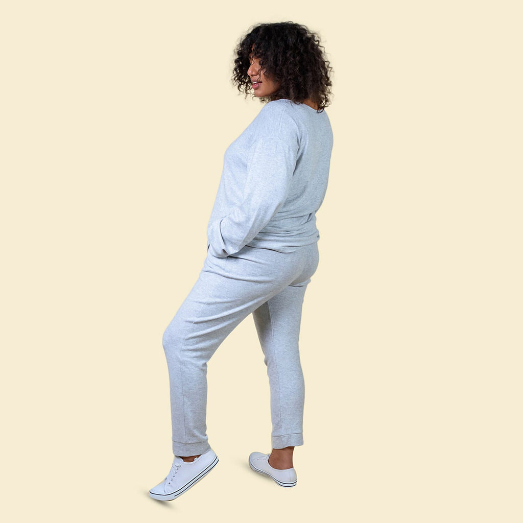TAMSY Womens Slim Joggers (Size - 12) - Light Grey
