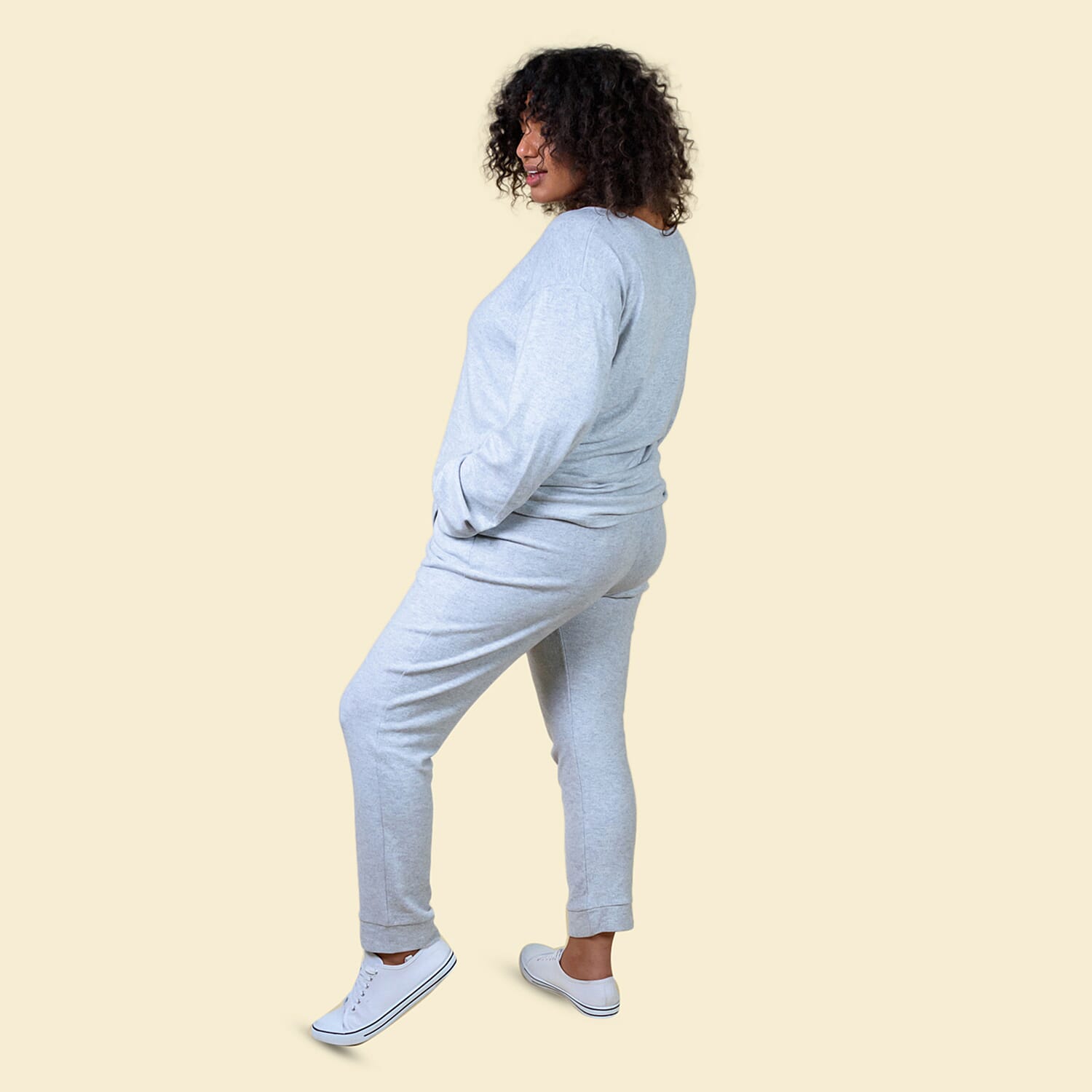 TAMSY Womens Stretchable Slim Joggers - Grey 3846558 1