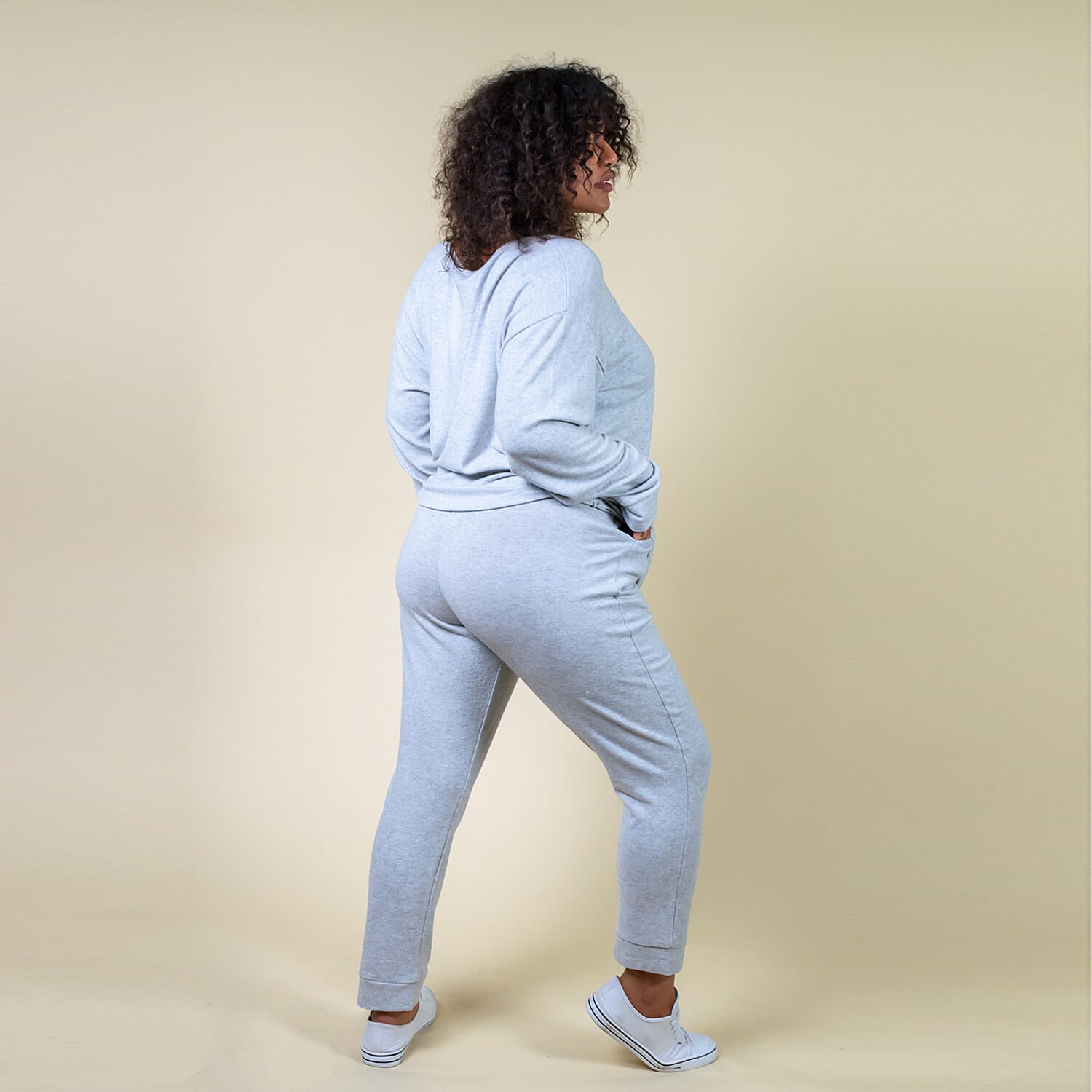 TAMSY Womens Stretchable Slim Joggers - Grey 3846558 2