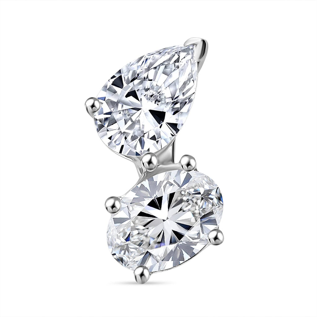 Designer Inspired - THE TOI ET MOI Luxuriant Diamond 9K White Gold SGL Certified Lab Grown Diamond (VS-GH) Solitaire Pendant 1.00 Ct.