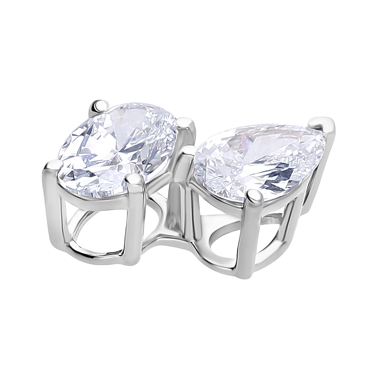 THE TOI ET MOI LUXURIANT 1 Ct. Lab Grown Diamond Solitaire Pendant in 9K White Gold, SGL Certified 8075079 3