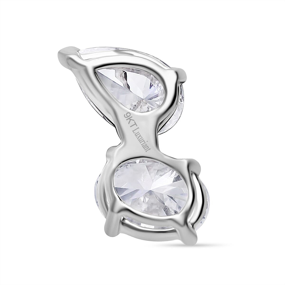 THE TOI ET MOI LUXURIANT 1 Ct. Lab Grown Diamond Solitaire Pendant in 9K White Gold, SGL Certified 8075079 4