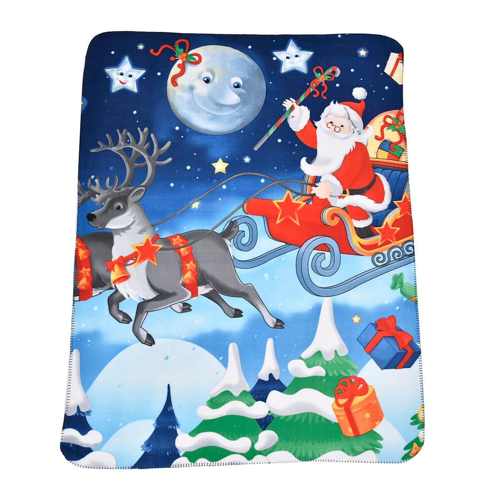 Christmas Super Soft Reindeer Pattern Blanket (Size 165X130 cm) - Reindeer