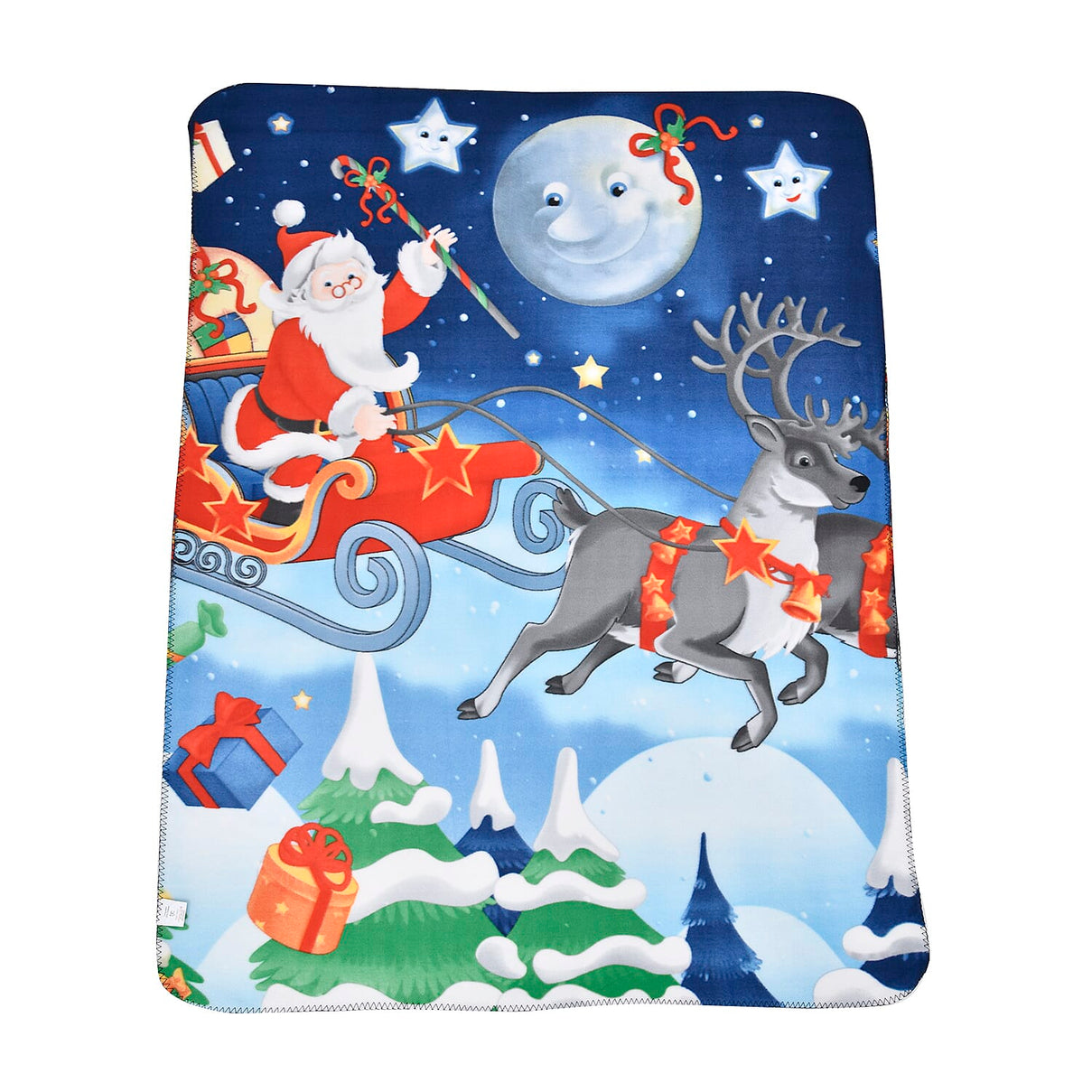 Christmas Super Soft Reindeer Pattern Blanket (Size 165X130 cm) - Reindeer 3865274 3
