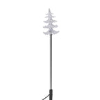 Set of 4 Solar Tree Pattern Garden Stake Green LED Light
