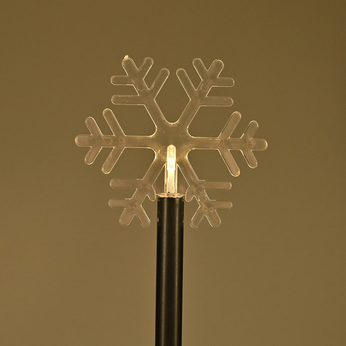Set of 5 Solar Snowflake Garden Stake Lights 7592376 1