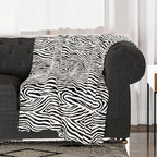 WINTER MEGA OFFER- Abstract Pattern Ultra Soft Blanket (Size 200x150 cm) - Zebra