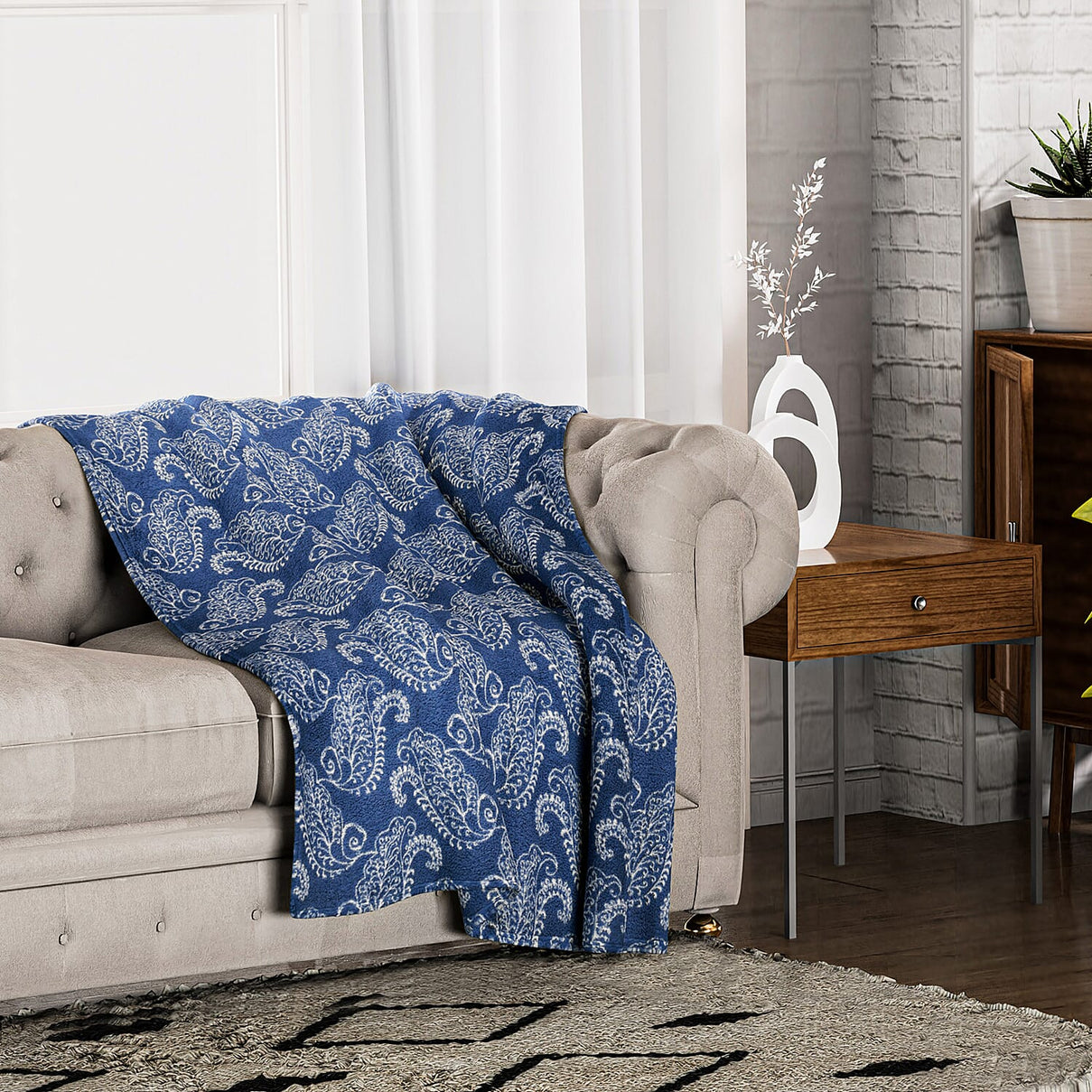 Abstract Pattern Ultra Soft Sherpa Blanket 7607238 0