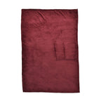 Super Cosy 2-in-1 Blanket Poncho-Pillow (Size 152x101 cm) - Burgundy