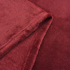 Super Cosy 2-in-1 Blanket Poncho-Pillow (Size 152x101 cm) - Burgundy