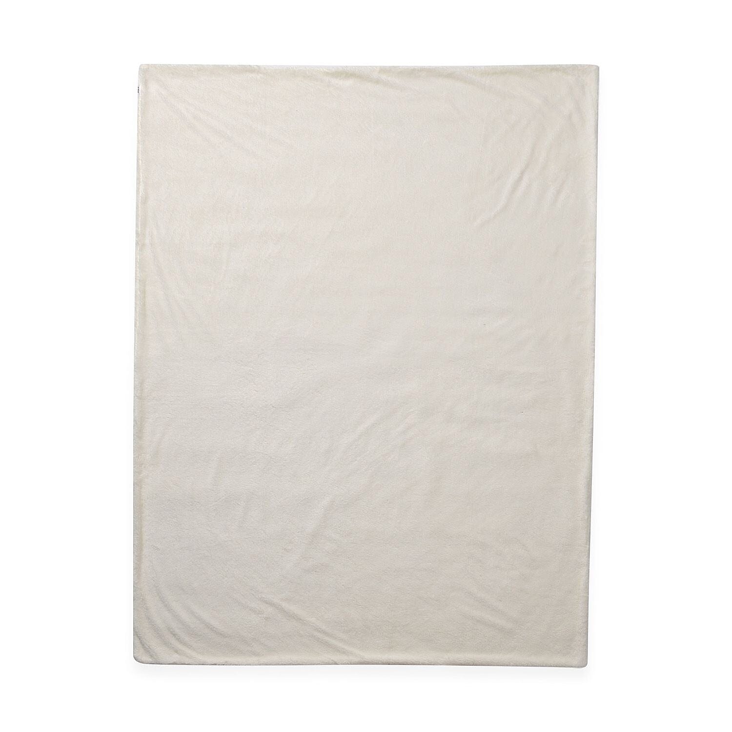 Teddy Fleece Double Layered Blanket (Double Size 200x150 cm) 7594683 4