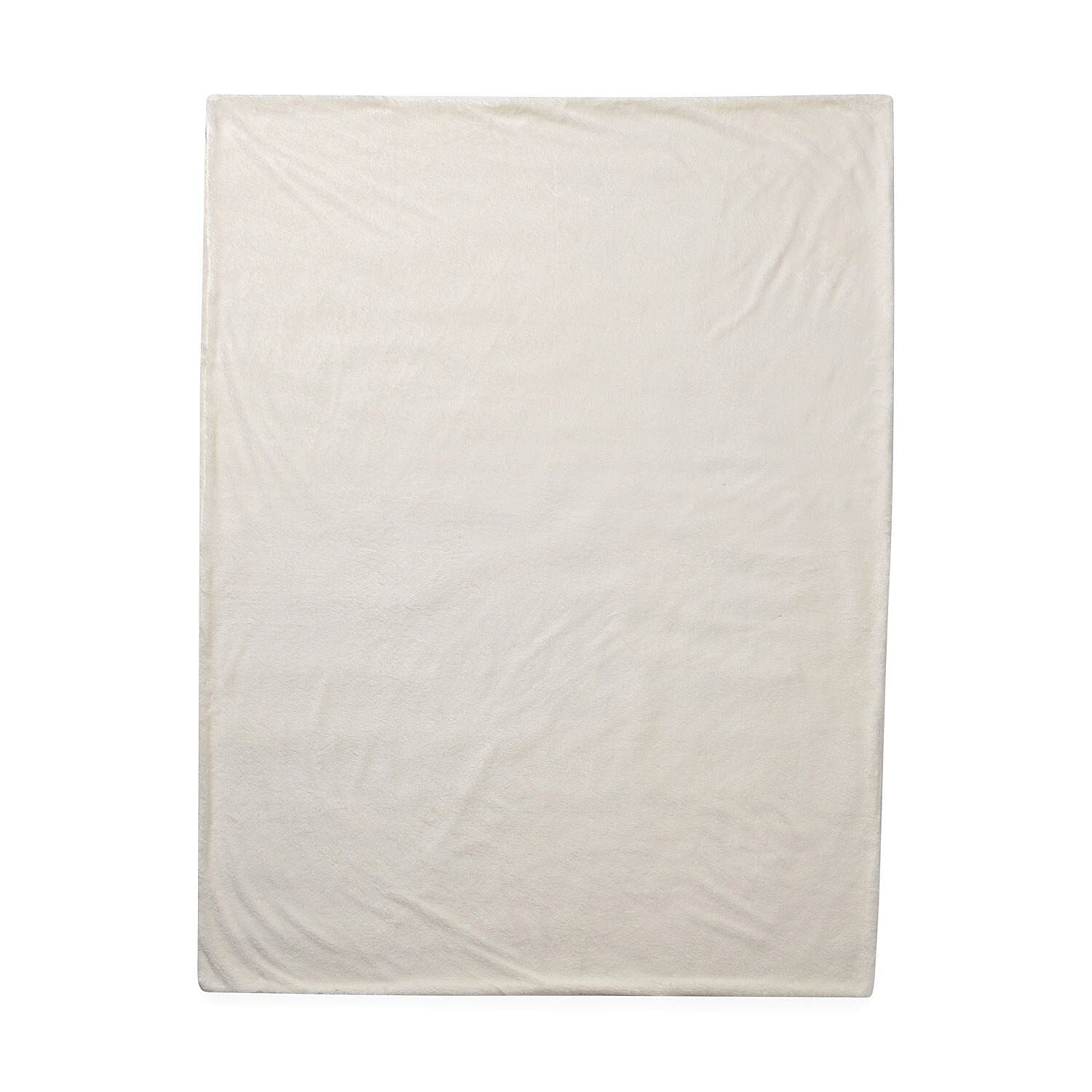 Teddy Fleece Double Layered Blanket (Double Size 200x150 cm) 7594683 5