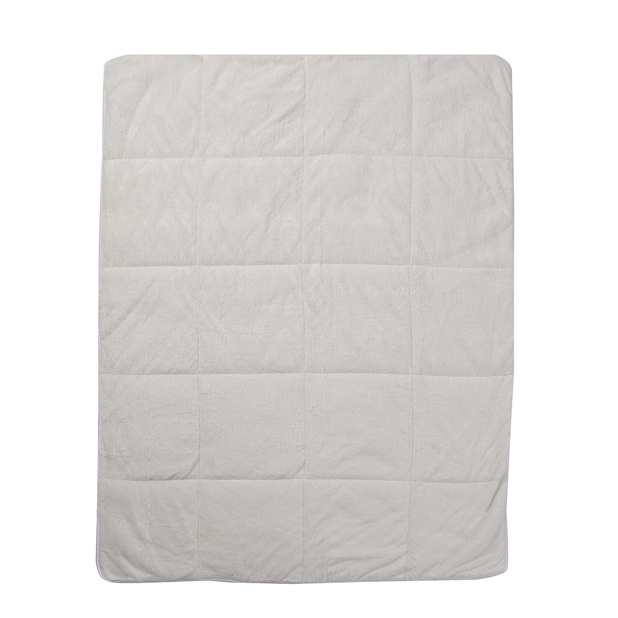 Luxury Edition - Teddy Fleece Quilted Mattress Enhancer - White Double 7594789 3