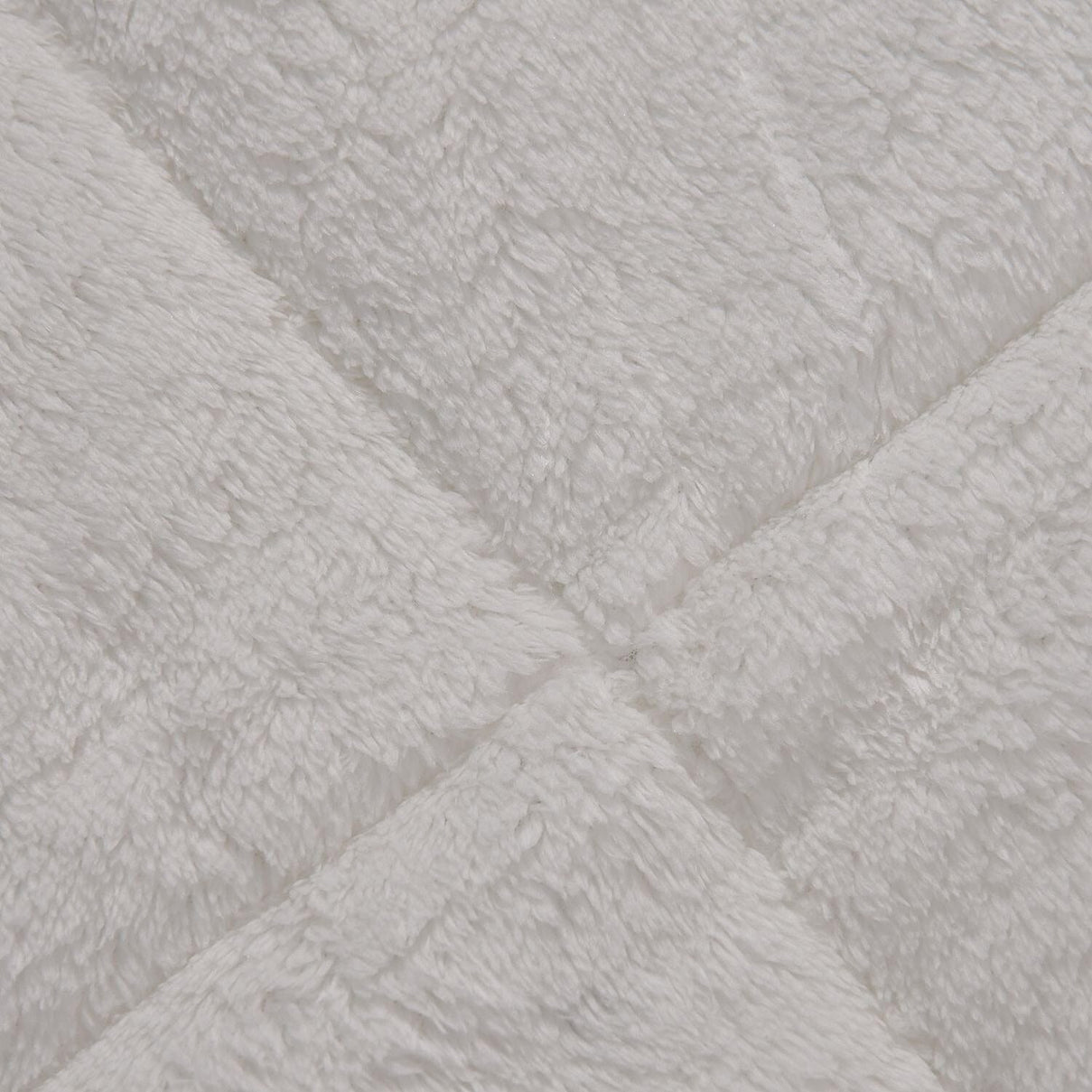 Luxury Edition - Teddy Fleece Quilted Mattress Enhancer - White Double 7594789 6