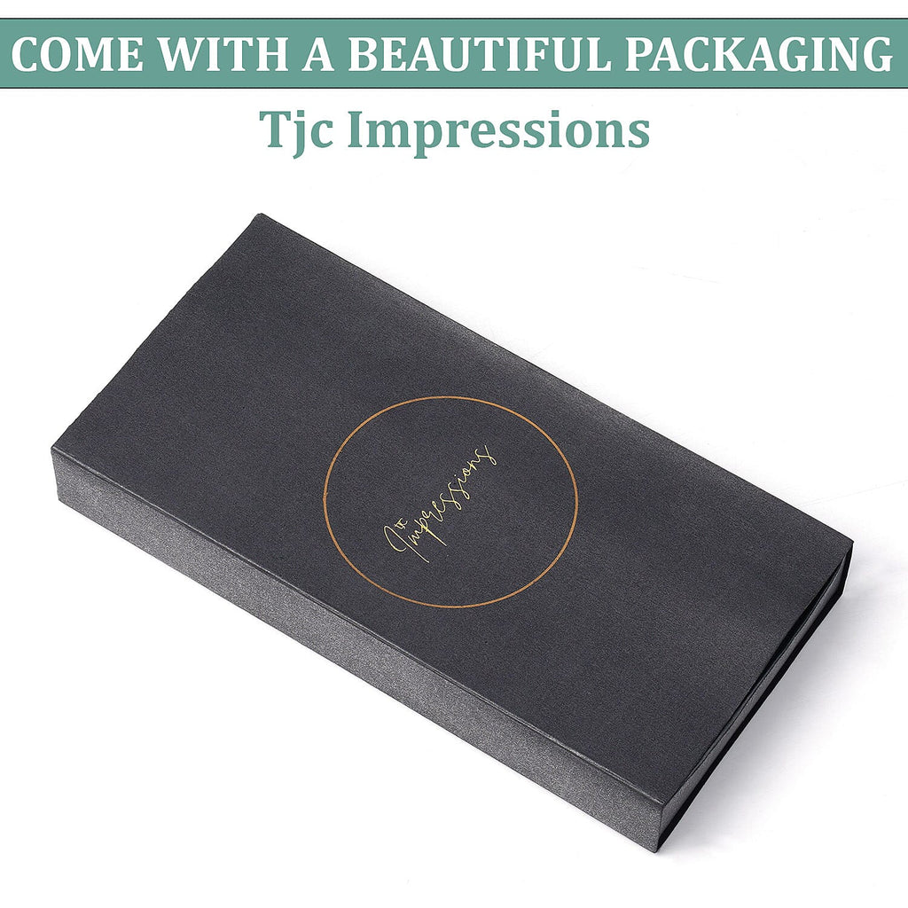 2 piece Set - Gift Box with RFID Protected Leather Wallet and Merino Wool Scarf set (Size 195x68 Cm) - Light Green - Teal