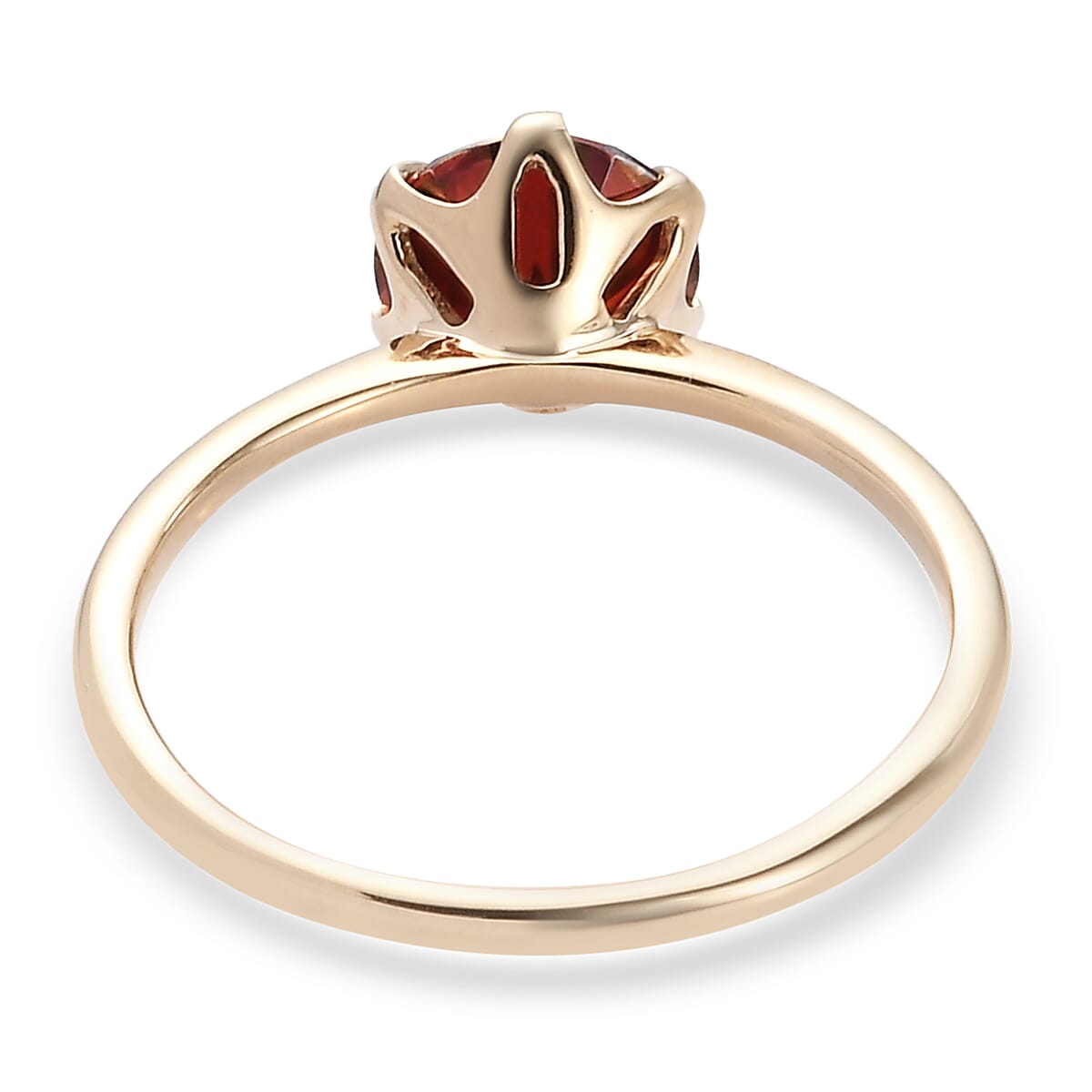 TJC Launch- 9K Yellow Gold Red Moissanite Solitaire Ring 1.72 Ct. 8964494 5
