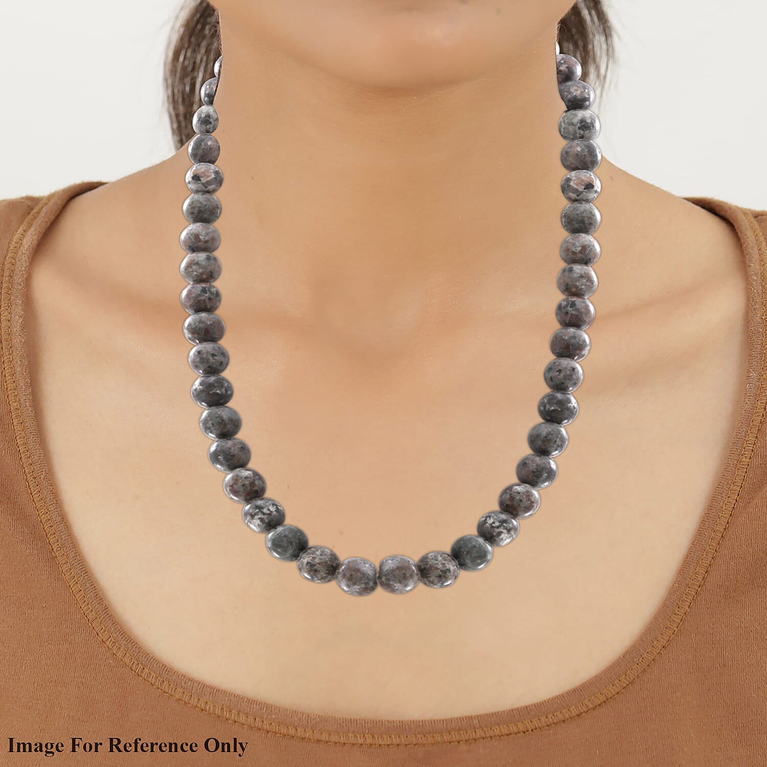 TJC Launch - Yooperlite Beads Necklace Size - 20 inches in Sterling Silver 300.00 Ct. 8948387 2