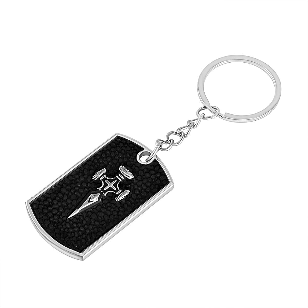 Set of 2 -  Vintage Designer Keychain in Silver Tone 4177606 4