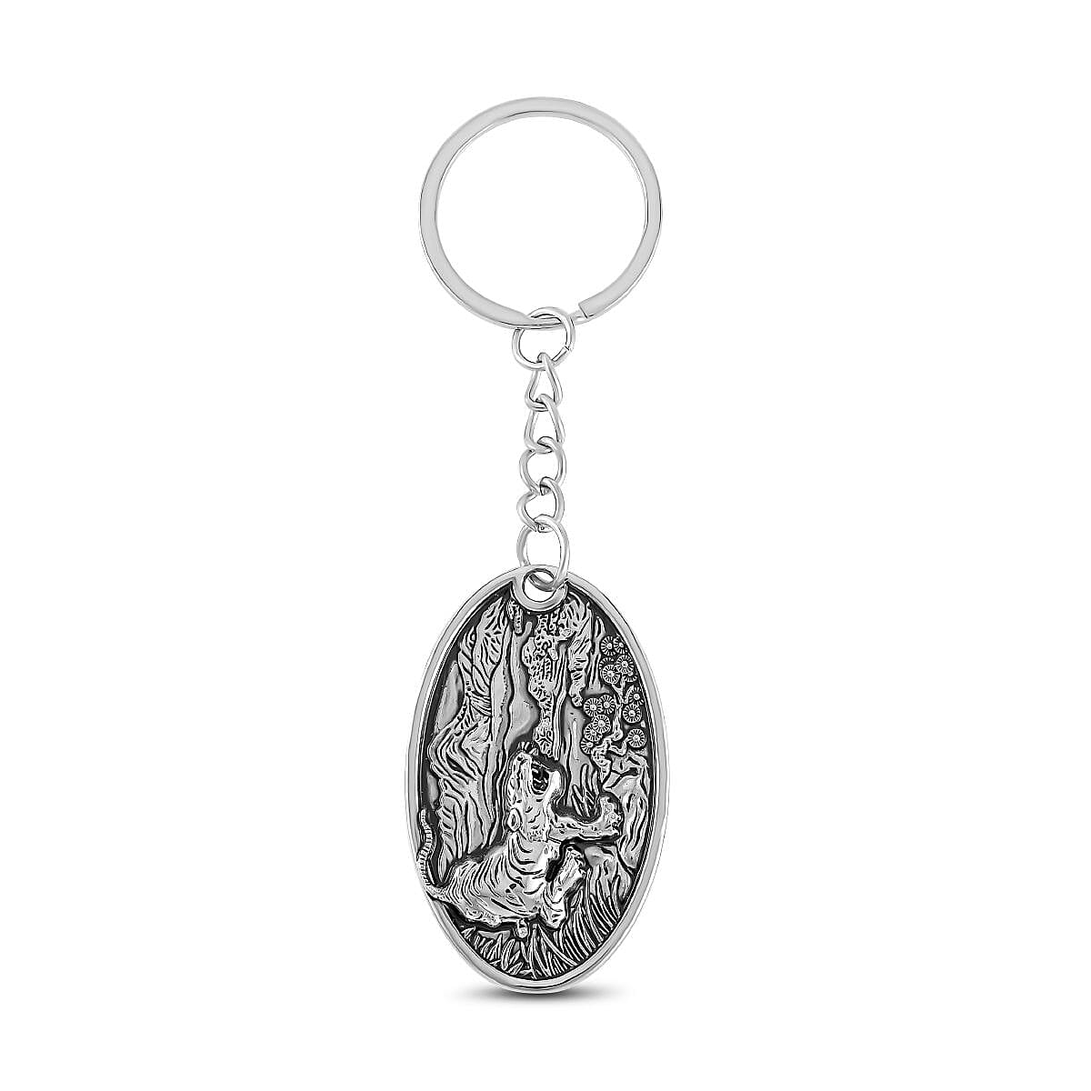 Set of 2 -  Vintage Designer Keychain in Silver Tone 4177606 6