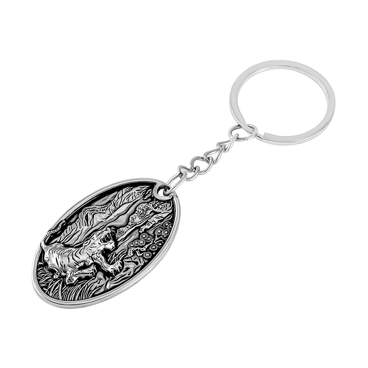 Set of 2 -  Vintage Designer Keychain in Silver Tone 4177606 7