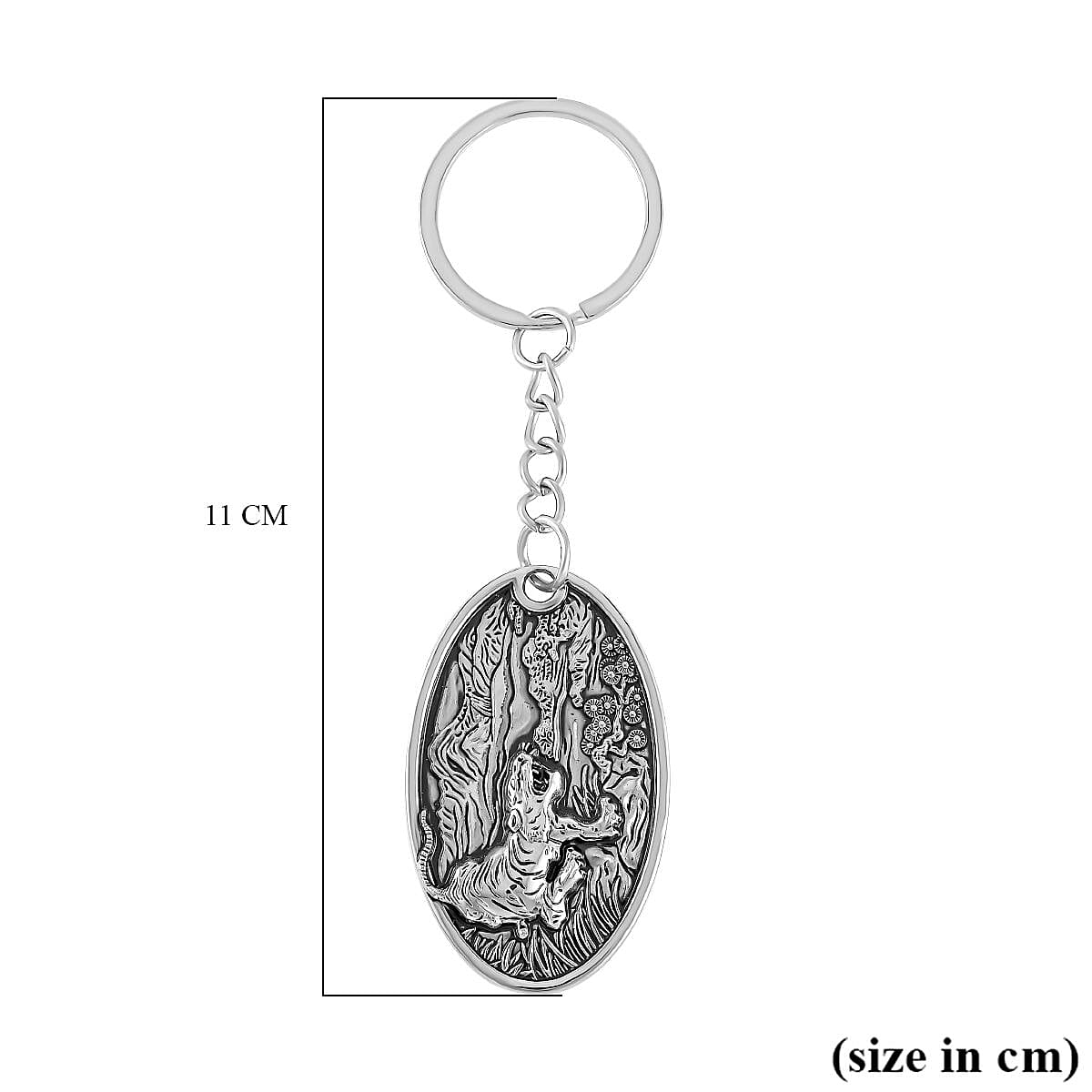Set of 2 -  Vintage Designer Keychain in Silver Tone 4177606 8