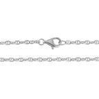 5th Avenue Closeout - White Baroque Pearl Necklace in Platinum Overlay Sterling Silver with Mariner Chain (Size - 20 )