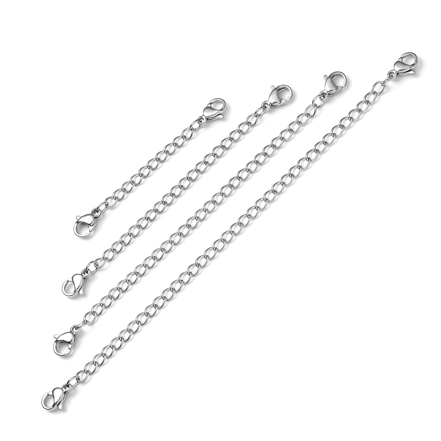 Jewellery Essential Kit - with 2 X Magnetic Lock and 4 X Extenders and 4 X Ring Resizers - Silver Plated 4218399 2