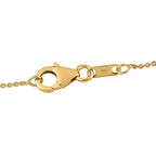 White Diamond Pendant with Chain (Size 20)  Sterling Silver