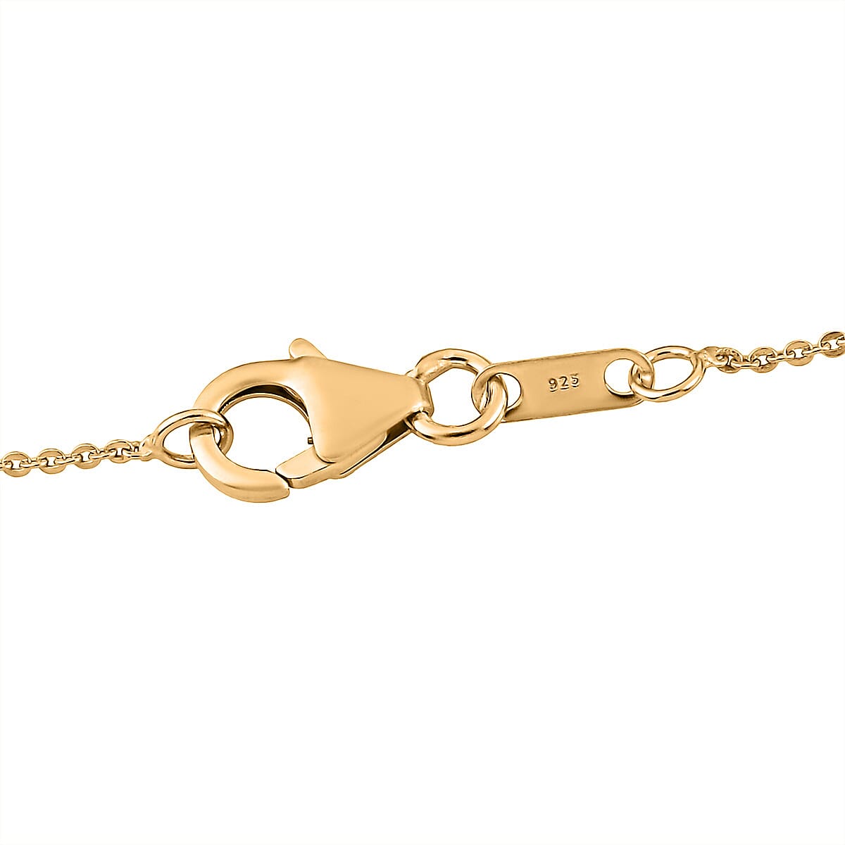 Salamanca Fire Opal and Natural Zircon Cross Pendant with Chain (Size 20) in 18K Vermeil Yellow Gold Plated Sterling Silver 4243358 5