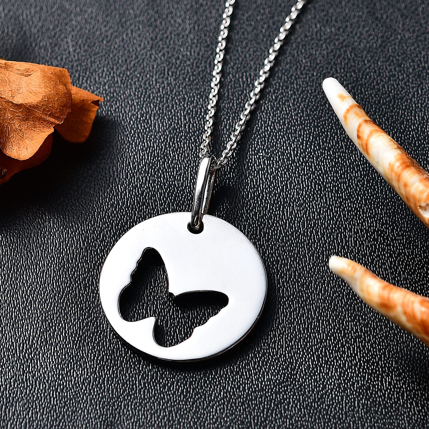 Pendant with Chain (Size 20) in Rhodium Overlay Sterling Silver Wt. 4.70 Gms. 4362663 3