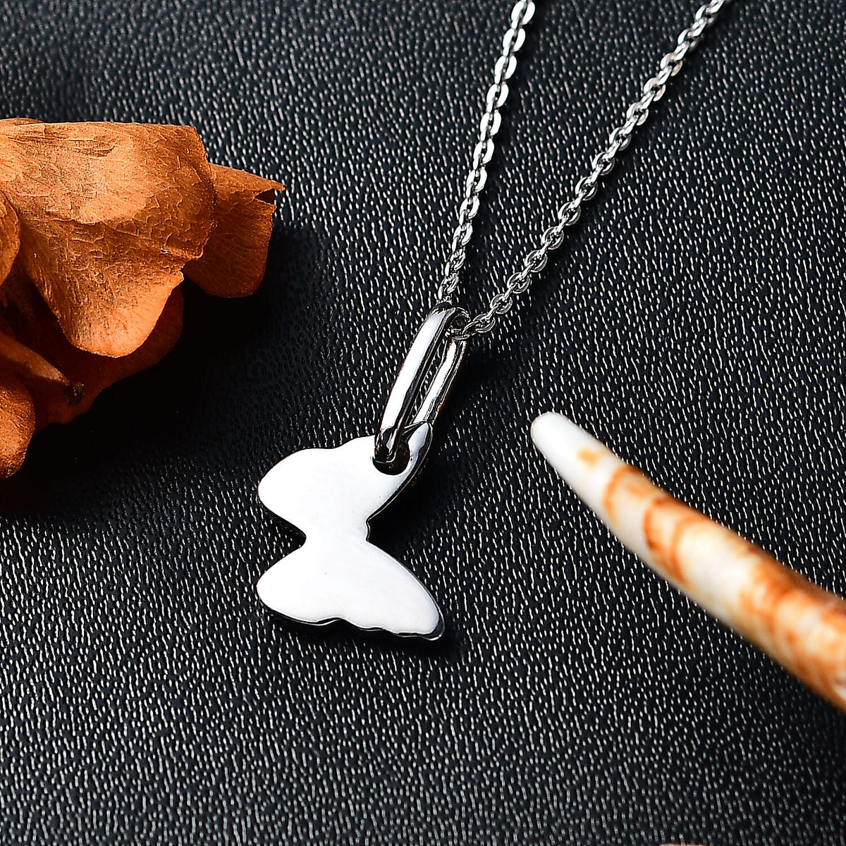 Pendant with Chain (Size 20) in Rhodium Overlay Sterling Silver 4362665 2