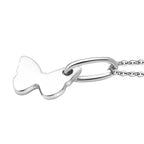 Pendant with Chain (Size 20) in Rhodium Overlay Sterling Silver