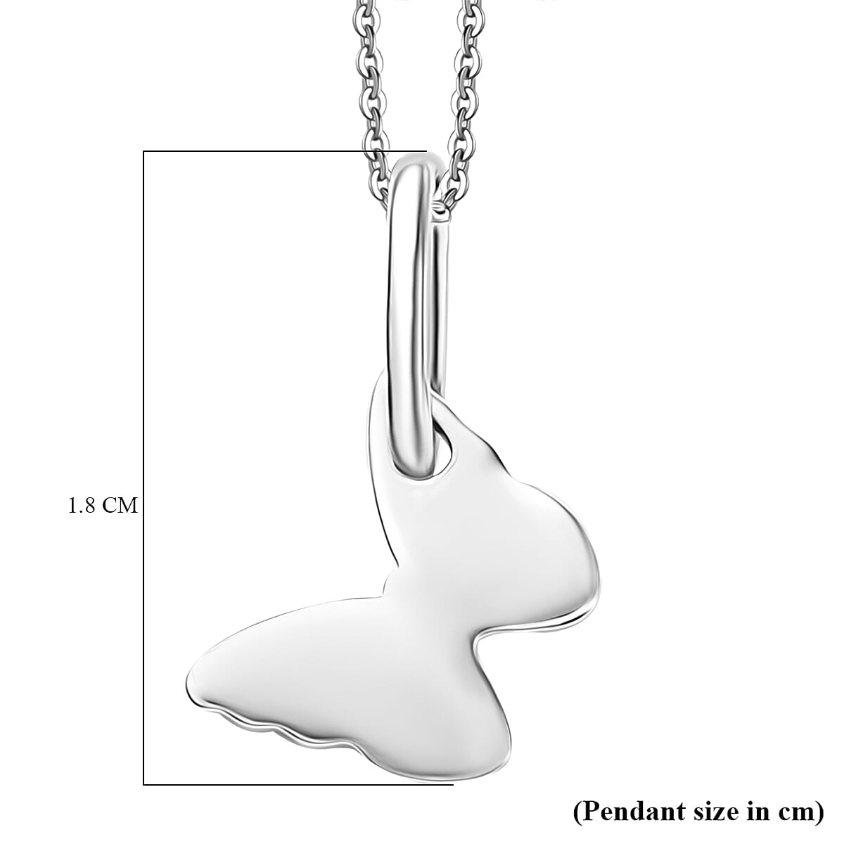 Pendant with Chain (Size 20) in Rhodium Overlay Sterling Silver 4362665 5